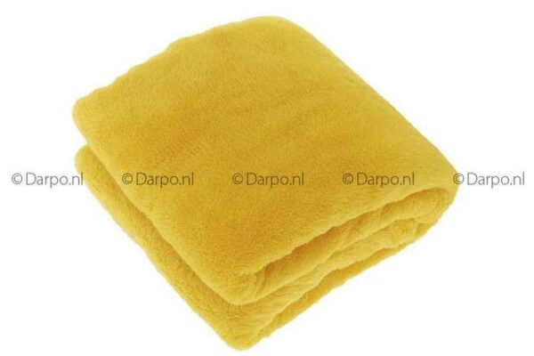 DP4096-geel borduren fleece dekens