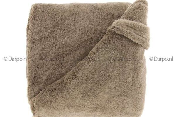 DP4096-grizzly geborduurde fleecedeken