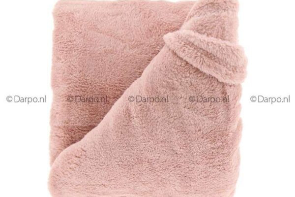 DP4096-roze geborduurde fleecedekens